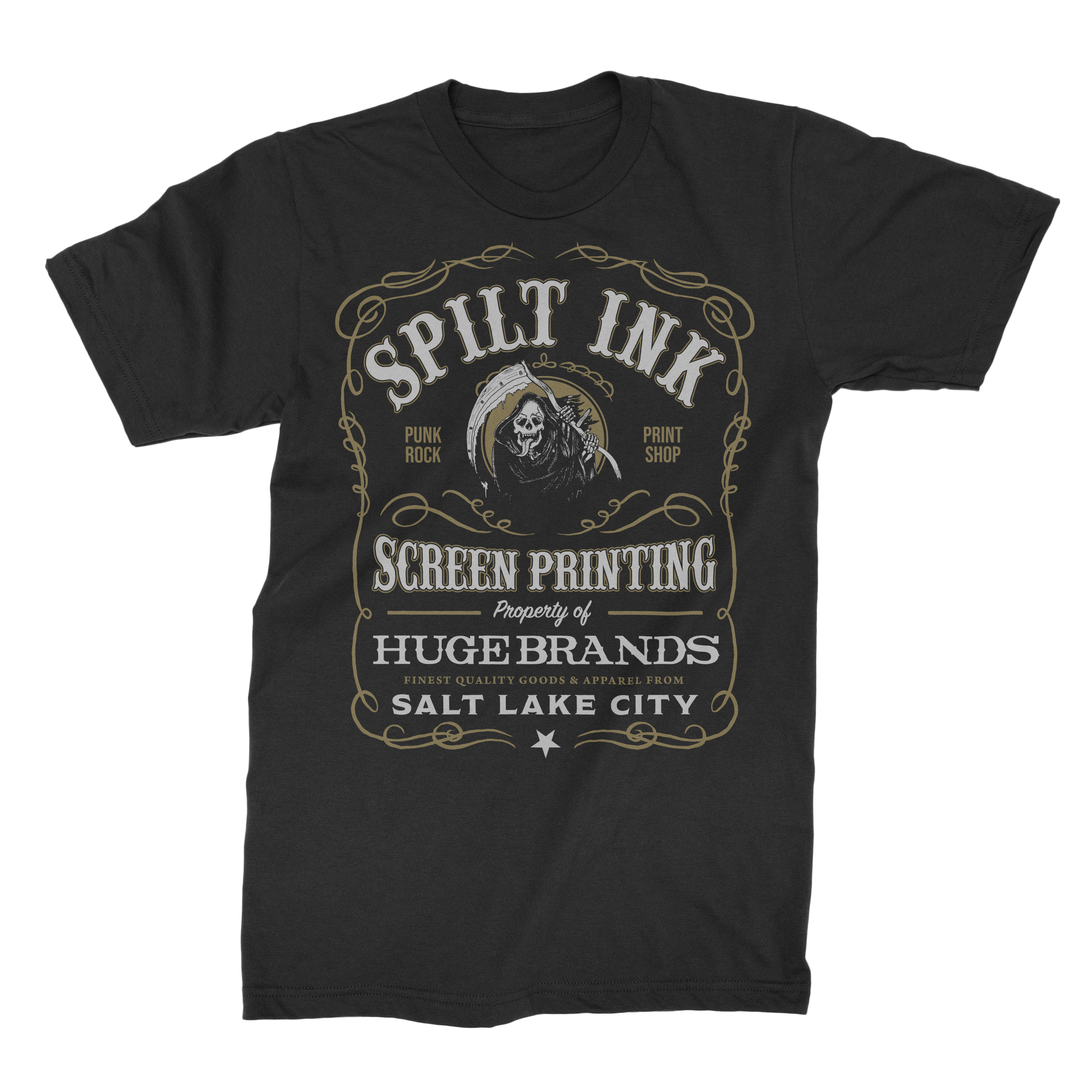 Spilt Ink Whiskey Label