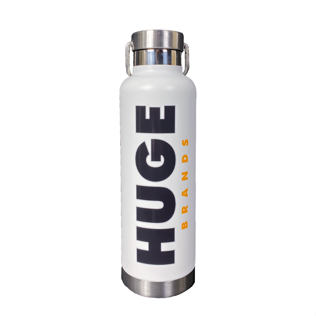 Vacuum Insulated Metal Water Bottle (White)