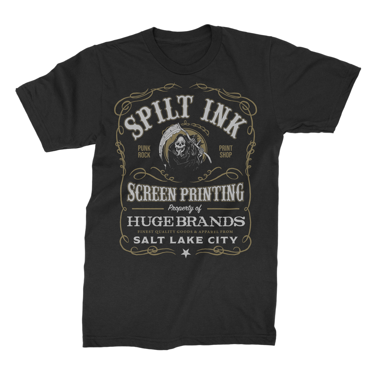 Spilt Ink Whiskey Label